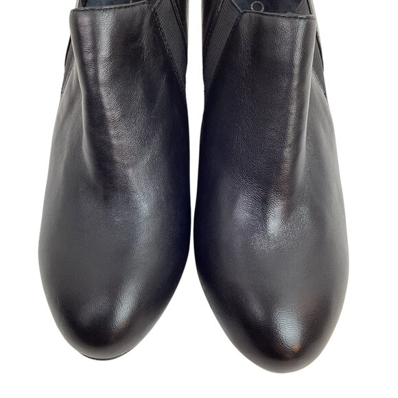 Vionic Stanton Wedge Pump Womens 9 Leather Booties Black - Picture 3 of 11